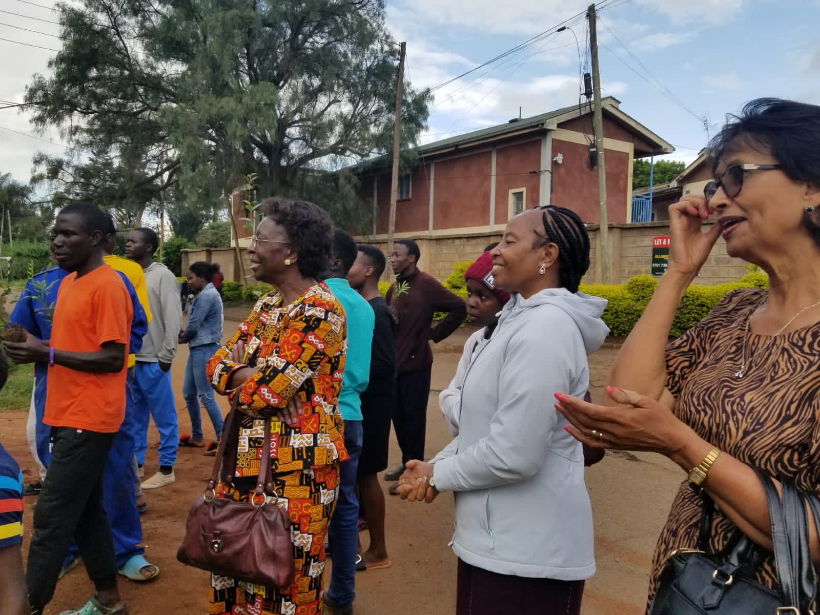 tree planting by clad members photo